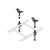 CLH-5/8CHK Middle Atlantic Slotted Ladder Support Hardware with Ceiling Hang Kit - 1 Pair