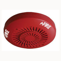 [DISCONTINUED] 4580001 Potter CM24C-R 24VDC Ceiling Chime Red