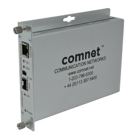 CNFE2MCPOE Comnet 100Mbps Media Converter Power Over Ethernet 48V POE Power Supply Included