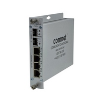 CNGE2FE4SMSPoEHO Comnet 6 Port Gigabit and 10/100 Mbps Ethernet Self-Managed Switch 2 SFP FX 2TX with 60W of PoE Power