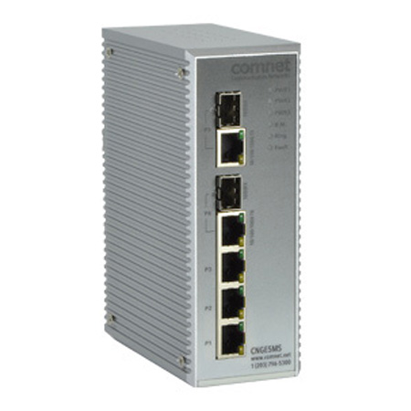 CNGE5MS Comnet 5 Port 1000Mbps Managed Switch 2 TX/FX (SFP)Combo 3 10/100/1000Mbps TX Ports Includes Power Supply