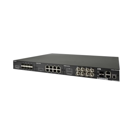 CTS24+2EOCPOE Comnet CTS Chassis with 24 CopperLine Ports with BNC Coaxial Cable Interface and 400 W PoE Power Supply