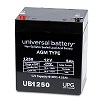 UB1250/F1 UPG D5741 Sealed Lead Acid Battery 12 Volts/5Ah - F1 Terminals