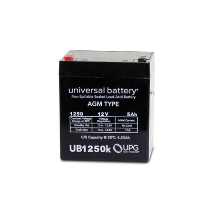D5777 UPG UB1250 Sealed Lead Acid Battery 12 Volts/5Ah - F2 Terminal