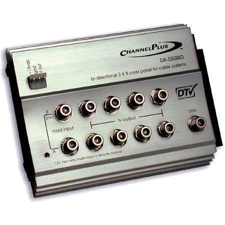 [DISCONTINUED] DA-550BID ChannelPlus Bi-directional RF Distribution Amplifier with 12-Volt IR