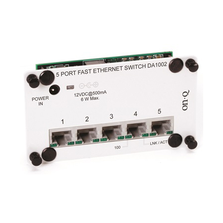 [DISCONTINUED] DA1002 Legrand On-Q 5-Port 10/100 Base-T Ethernet Network Switch