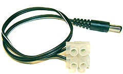 DC-CAM-PLUG-10 DC Plug (2.1*5.5mm) Cable with Screw Terminal - Pack of 10