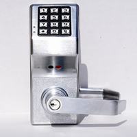 DL2800-3W64 Alarm Lock Weather-Resistant Trilogy Series - Straight Lever - Polished Brass Finish