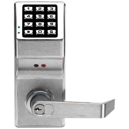 DL2875-3 Alarm Lock Electronic Digital Lock - Standard key override Regal - Polished Brass Finish