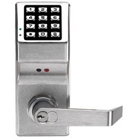 DL2875IC-26D-M Alarm Lock Electronic Digital Lock - Medeco Interchangeable Core Regal - Satin Chrome Finish - Special Order
