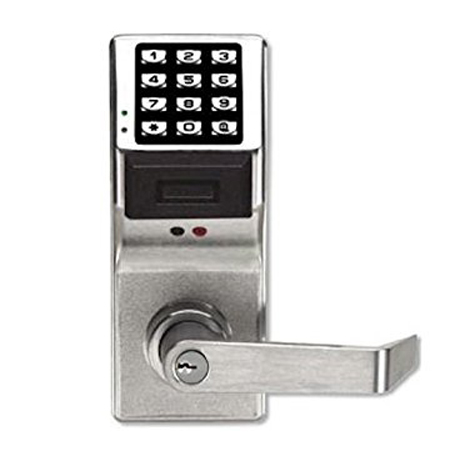 DL3200-26DW70 Alarm Lock Digital Lock - Trim Straight Lever - Satin Chrome Finish