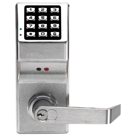 DL3200IC-3-Y Alarm Lock Electronic Digital Lock - Yale Interchangeable Core - Polished Brass Finish