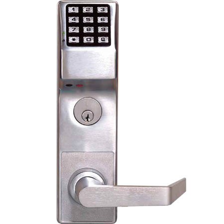 DL3500CRR-10B Alarm Lock Trilogy Electronic Digital Mortise Locks - Straight lever classroom function Right hand - Duronodic Finish