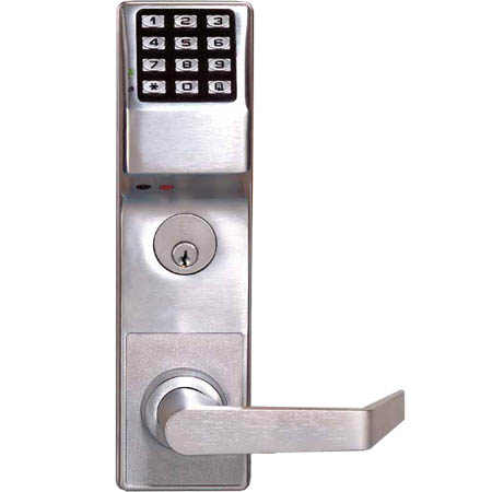 DL3500DBL-10B Alarm Lock Trilogy Electronic Digital Mortise Locks - Straight lever deadbolt function Left Hand - Duronodic Finish