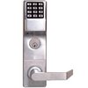 DL3500DBR-10B Alarm Lock Trilogy Electronic Digital Mortise Locks - Straight lever deadbolt function Right Hand - Duronodic Finish