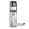 DL4500DBL-10B Alarm Lock Electronic Digital Mortise Lock - Straight Lever Deadbolt Function Left Hand - Duronodic Finish