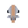DL5200-3-R Alarm Lock Electronic Double Sided Digital Lock - Sargent Standard Key Override - Polished Brass Finish