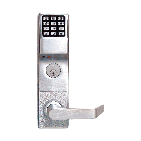 DL6500CRL-10B Alarm Lock Networx Electronic Digital Mortise Lock - Straight Lever Classroom Function Left Hand - Duronodic Finish