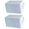 DMS3PW Speco Technologies 50W Weatherproof 3-Way Speakers White Pair