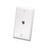Vanco Flush Wall Jack Wall Plate with Built in DSL Line Filter