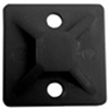 DT100SB L.H. Dottie 1" X 1" Adhesive Mounting Bases - Black - Pack of 100