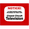 DTV-202 Maxwell Alarm CCTV NOTICE! Decal 4" x 4" (Outside Mount)