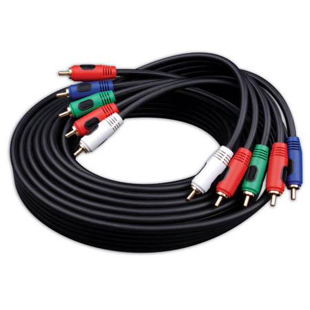 DV312LR Vanco RGB Component Video Cable with Left/Right Digital Audio 12ft