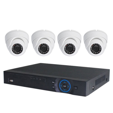 [DISCONTINUED] DVR10041-EB14 Rainvision 4 Channel HD-CVI DVR Kit 30FPS @ 720P - 1TB w/ 4 x 720p IR Eyeball HD-CVI Security Cameras 12VDC