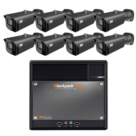 DW-CUBF3KIT98 Digital Watchdog 64 Channel Blackjack Cube NVR - 9TB w/ 8 x 4MP Outdoor Bullet IP Security Cameras