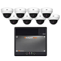 DW-CUDV9KIT98 Digital Watchdog 64 Channel Blackjack Cube NVR - 9TB w/ 8 x 5MP Outdoor Dome IP Security Cameras