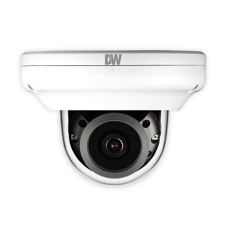 DWC-MPVC8Wi28TW Digital Watchdog 2.8mm 30FPS @ 8MP Indoor/Outdoor IR Day/Night WDR Dome IP Security Camera 12VDC/POE