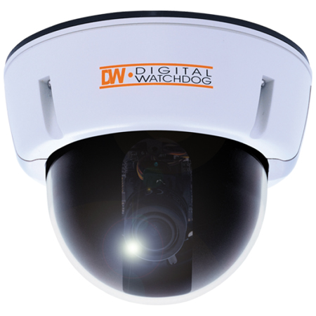 [DISCONTINUED] DWC-V1312XW Digital Watchdog 3.6~44.3mm Varifocal 560TVL Day/Night E-WDR Dome Security Camera 12VDC/24VAC