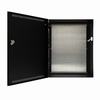 E2V LifeSafety Power 20" W x 24" H x 6.5" D Steel Electrical Enclosure - Black with Vertx Back Plate