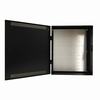 E4B LifeSafety Power 20" W x 24" H x 6.5" D Steel Electrical Enclosure - Black with Brivo Back Plate