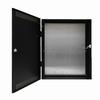 E4H LifeSafety Power 20" W x 24" H x 6.5" D Steel Electrical Enclosure - Black with Honeywell Back Plate
