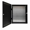 E4S LifeSafety Power 20" W x 24" H x 6.5" D Steel Electrical Enclosure - Black with Software House Back Plate