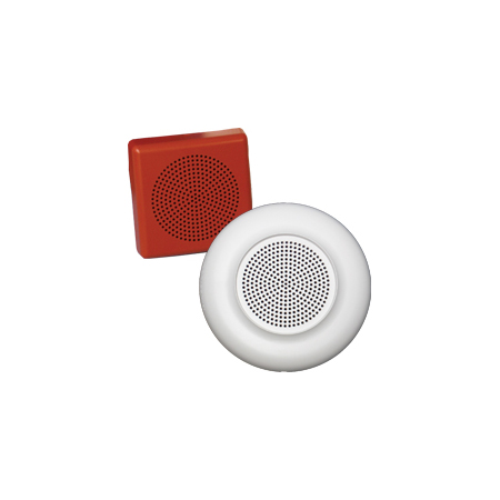 E60H-R Cooper Wheelock High Fidelity Ceiling Mount Durable Plastic Speaker - Red