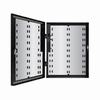 E6M1 LifeSafety Power 23" W x 30" H x 6.5" D Steel Electrical Enclosure - Black with Mercury Back Plate and Door Mount Kit - Black