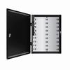 E6M LifeSafety Power 23" W x 30" H x 6.5" D Steel Electrical Enclosure - Black with Mercury Back Plate