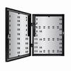 Show product details for E6S1 LifeSafety Power 23" W x 30" H x 6.5" D Steel Electrical Enclosure - Black with Software House Back Plate and Door Mount Kit - Black