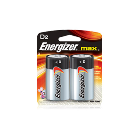 E95BP-2 Energizer Max - Alkaline - D Battery - 2 Pack 