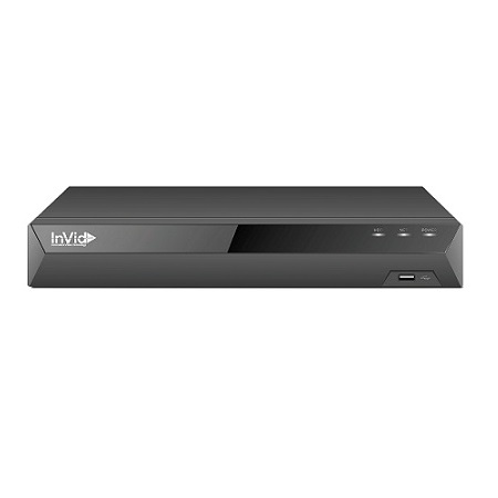 ED2A-8-6TB InVid Tech 8 Channel HD-TVI/HD-CVI/AHD/Analog + 8 Channel IP DVR 120FPS @ 4MP - 6TB