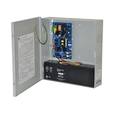 EFLOW6NL Altronix 1 Channel 6Amp 24VDC or 6Amp 12VDC Power Supply in UL Listed NEMA 1 Indoor 13 W x 13.5 H x 3.25 D Steel Electrical Enclosure