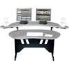 EL-PS Middle Atlantic 84 Inch Edit Center Desk with Overbridge (Pepperstone)