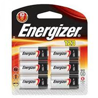 Energizer 123 Lithium 3V Battery - 6 Pack