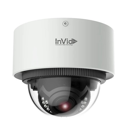 ELEVI-P5DRXIRAF2812 InVid Tech 2.8-12mm Motorized 30FPS @ 5MP Outdoor IR Day/Night WDR Dome IP Security Camera 12VDC/PoE
