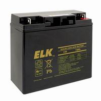 ELK-12180 ELK Rechargeable Sealed Lead Acid Battery 12 Volts/18Ah - B1-M5 Bolt and Nut