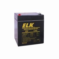 ELK-1250 ELK Rechargeable Sealed Lead Acid Battery 12 Volts/5Ah - F1 Terminals