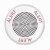 ELSPKWC-AL Cooper Wheelock Eaton Eluxa High Fidelity Speaker, Ceiling, White, ALERT, Clear Lens, 25/70V, Indoor