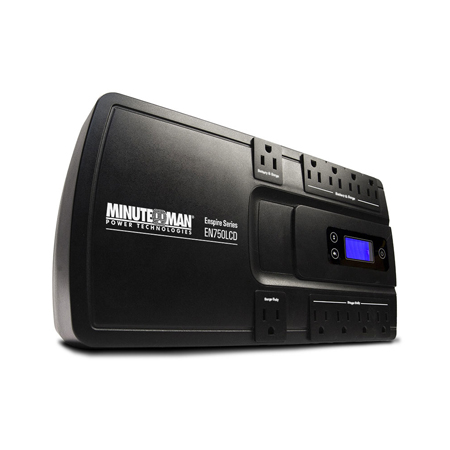 EN750LCD Minuteman 750 VA Stand-by UPS with 10 outlets